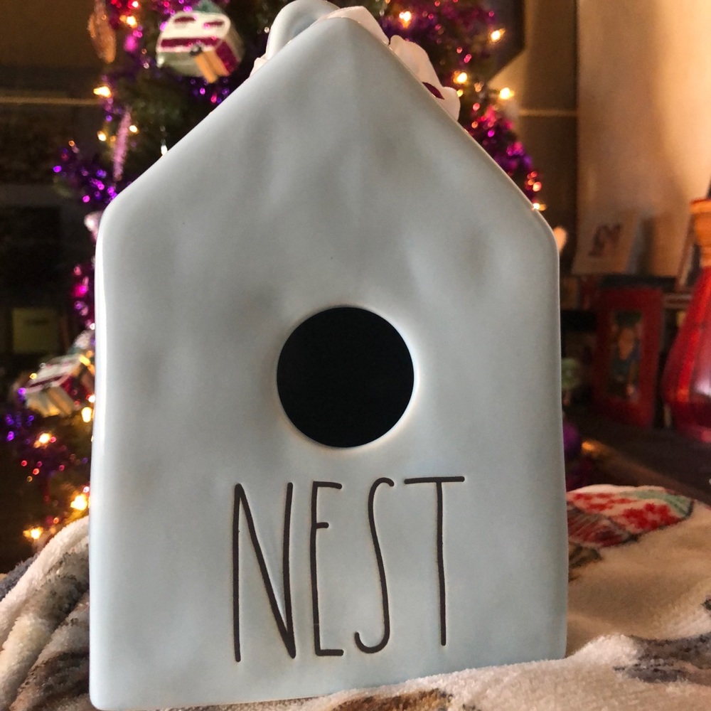 Rae Dunn Blue Nest Bird House **Edited 11/24/21**